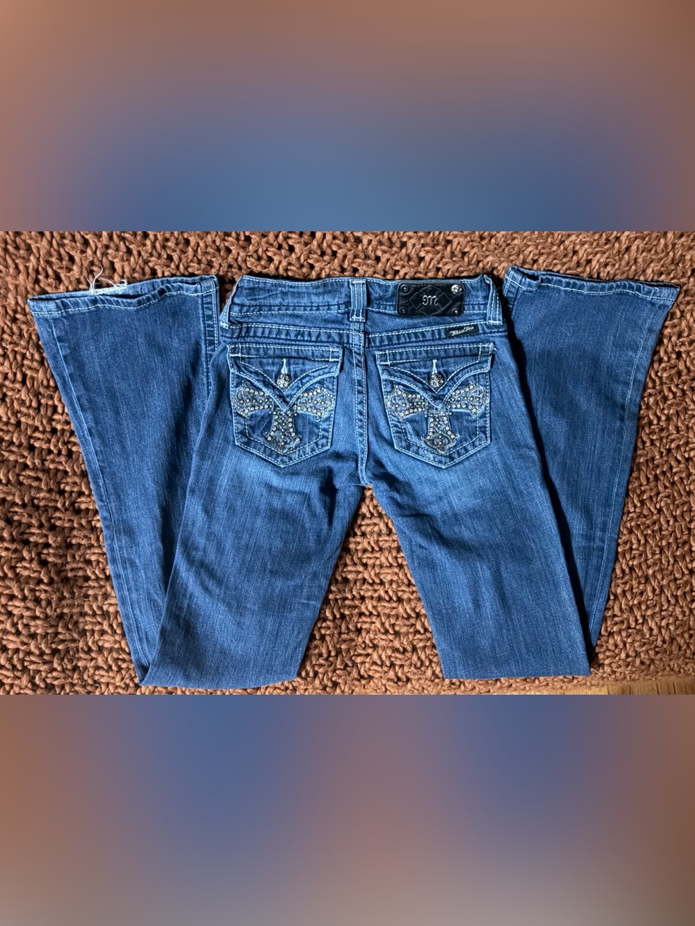 Miss Me Cross Embellished Boot Jeans Size 25